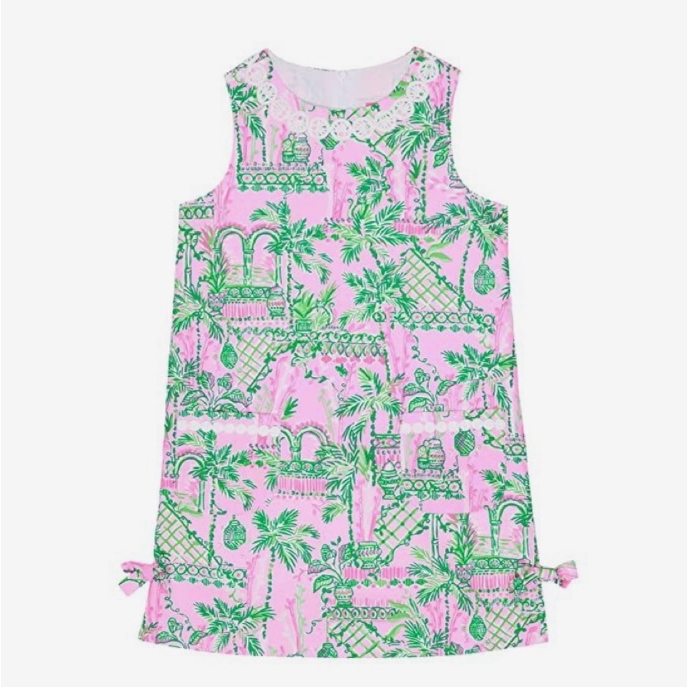 Lilly Pulitzer Girls Mandevilla Baby Always Worth It Shift Dress 8
